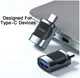 Essager USB-C naar Micro USB Adapter 3A On The Go Converter Zwart afbeelding 3
