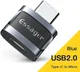 Essager USB-C naar Micro USB Adapter 3A On The Go Converter Blauw afbeelding 2
