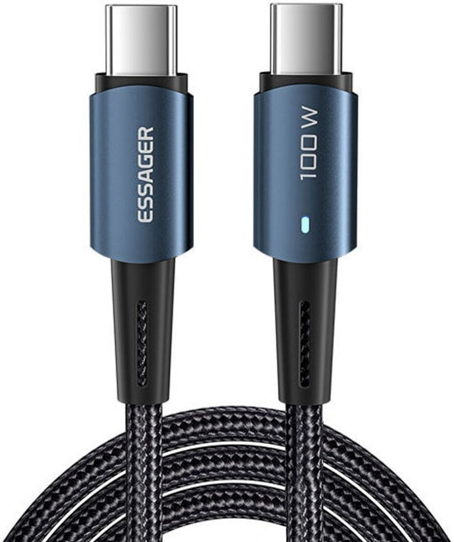 Essager 100W USB-C Snellaad Kabel 5A 1M Blauw afbeelding 8