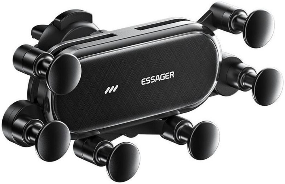 Essager Universele Ventilatie Telefoonhouder Auto Zwart afbeelding 1