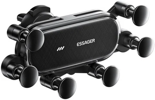 Essager Universele Ventilatie Telefoonhouder Auto Zwart afbeelding 1