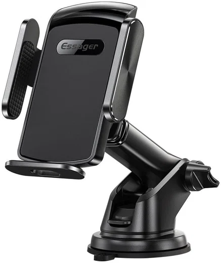 Essager Universele Telefoonhouder Auto Dashboard/Raam Zuignap Zwart afbeelding 1