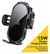 Essager Ventilatiehouder Auto Draadloze Oplader 15W Zwart afbeelding 1