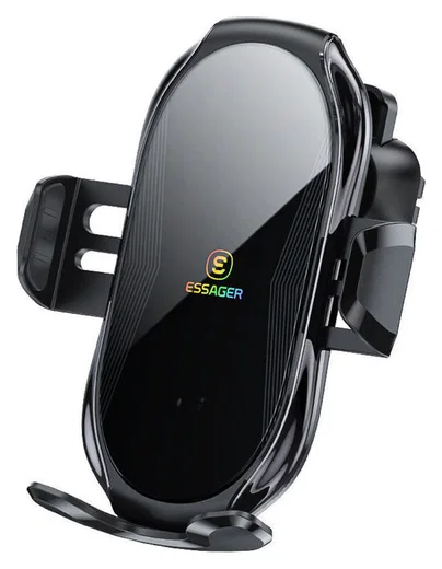 Essager Ventilatiehouder Auto Draadloze Oplader 15W Zwart afbeelding 7