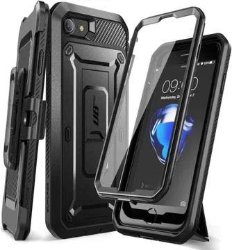 SUPCASE UB Pro iPhone SE (2020/2022) / 8 / 7 Hoesje Full Protect Zwart