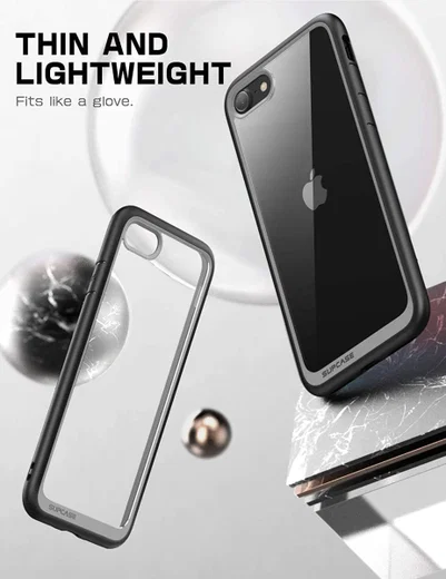 SUPCASE UB Style iPhone SE 2020/2022/8/7 Hoesje Back Cover Zwart afbeelding 4