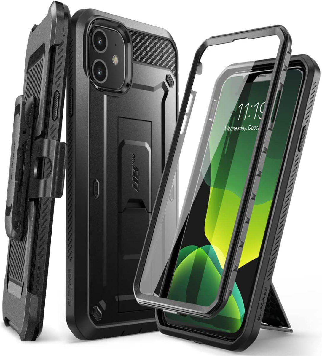 SUPCASE UB Pro Apple iPhone 11 Hoesje Full Protect met Kickstand Zwart afbeelding 1