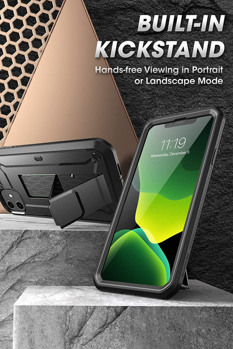 SUPCASE UB Pro Apple iPhone 11 Hoesje Full Protect met Kickstand Zwart afbeelding 5