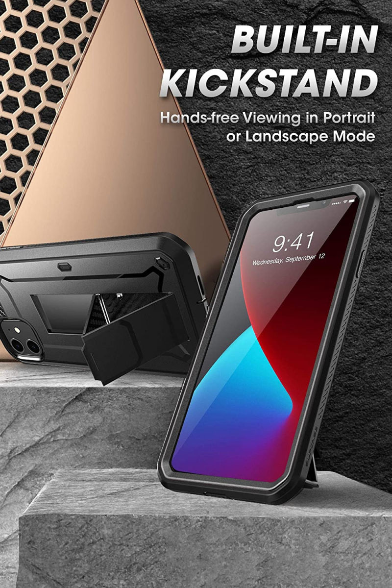 SUPCASE UB Pro Apple iPhone 12 / 12 Pro Hoesje Full Protect Zwart afbeelding 5