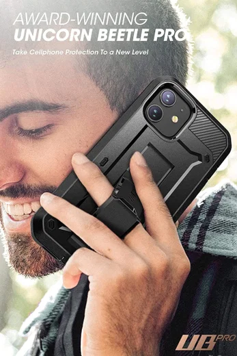 SUPCASE UB Pro Apple iPhone 12 / 12 Pro Hoesje Full Protect Zwart afbeelding 9