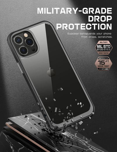 SUPCASE UB Style Apple iPhone 13 Pro Hoesje Back Cover Zwart afbeelding 4
