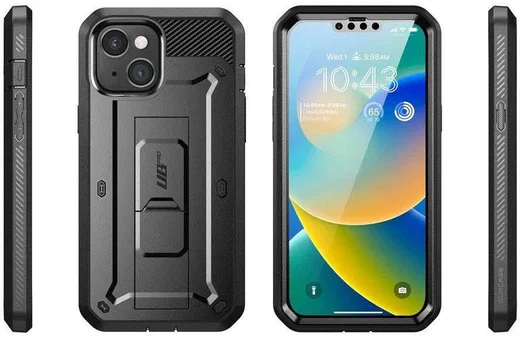 SUPCASE UB Pro Apple iPhone 14 / 13 Hoesje Full Protect Stand Zwart afbeelding 10