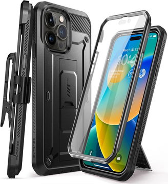 SUPCASE UB Pro Apple iPhone 14 Pro Hoesje Full Protect Kickstand Zwart