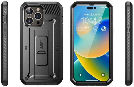 SUPCASE UB Pro Apple iPhone 14 Pro Hoesje Full Protect Kickstand Zwart afbeelding 11
