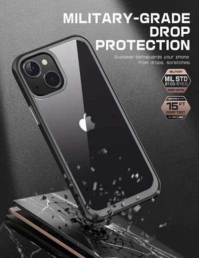 SUPCASE UB Style Apple iPhone 14 Plus Hoesje Back Cover Zwart afbeelding 3
