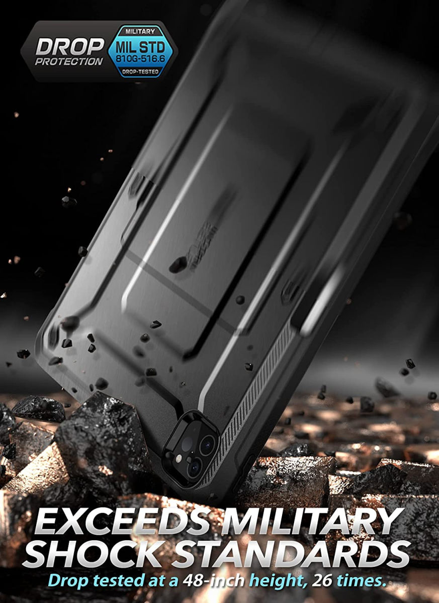 SUPCASE UB Pro Apple iPad Pro 12.9 Hoes Full Protect Kickstand Zwart afbeelding 3