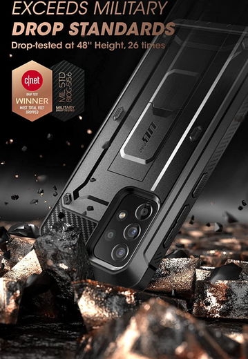 SUPCASE UB Pro Samsung Galaxy A52 / A52S Hoesje Full Protect Zwart afbeelding 3