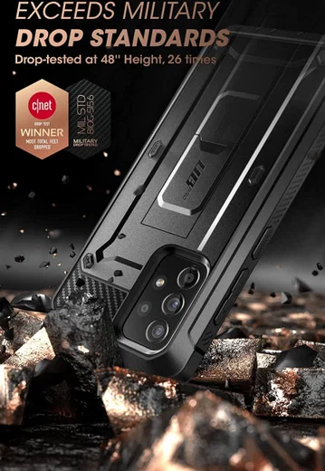 SUPCASE UB Pro Samsung Galaxy A53 Hoesje Full Protect Kickstand Zwart afbeelding 3