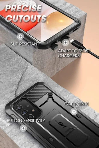 SUPCASE UB Pro Samsung Galaxy A53 Hoesje Full Protect Kickstand Zwart afbeelding 7