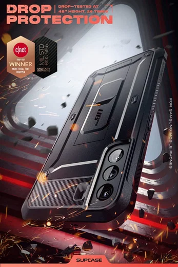SUPCASE UB Pro Samsung Galaxy S22 Hoesje Schokbestendig Zwart afbeelding 4