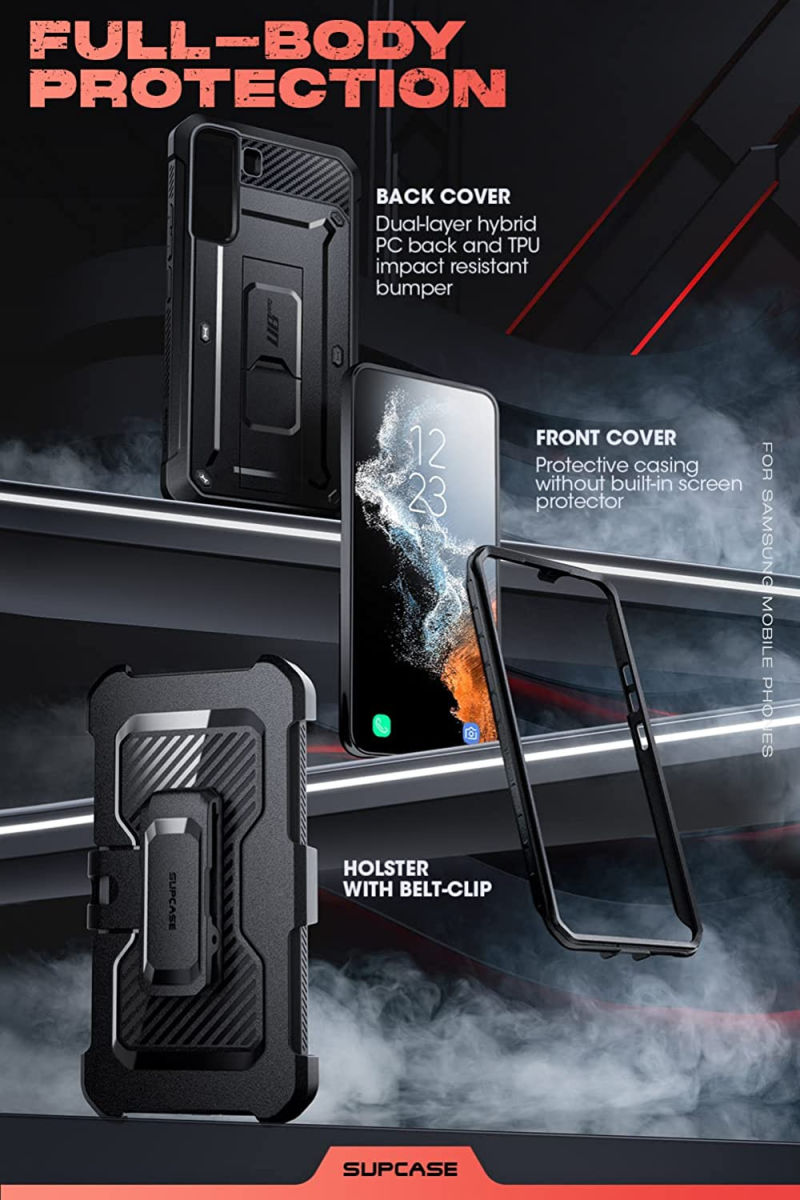 SUPCASE UB Pro Samsung Galaxy S22 Hoesje Schokbestendig Zwart afbeelding 5