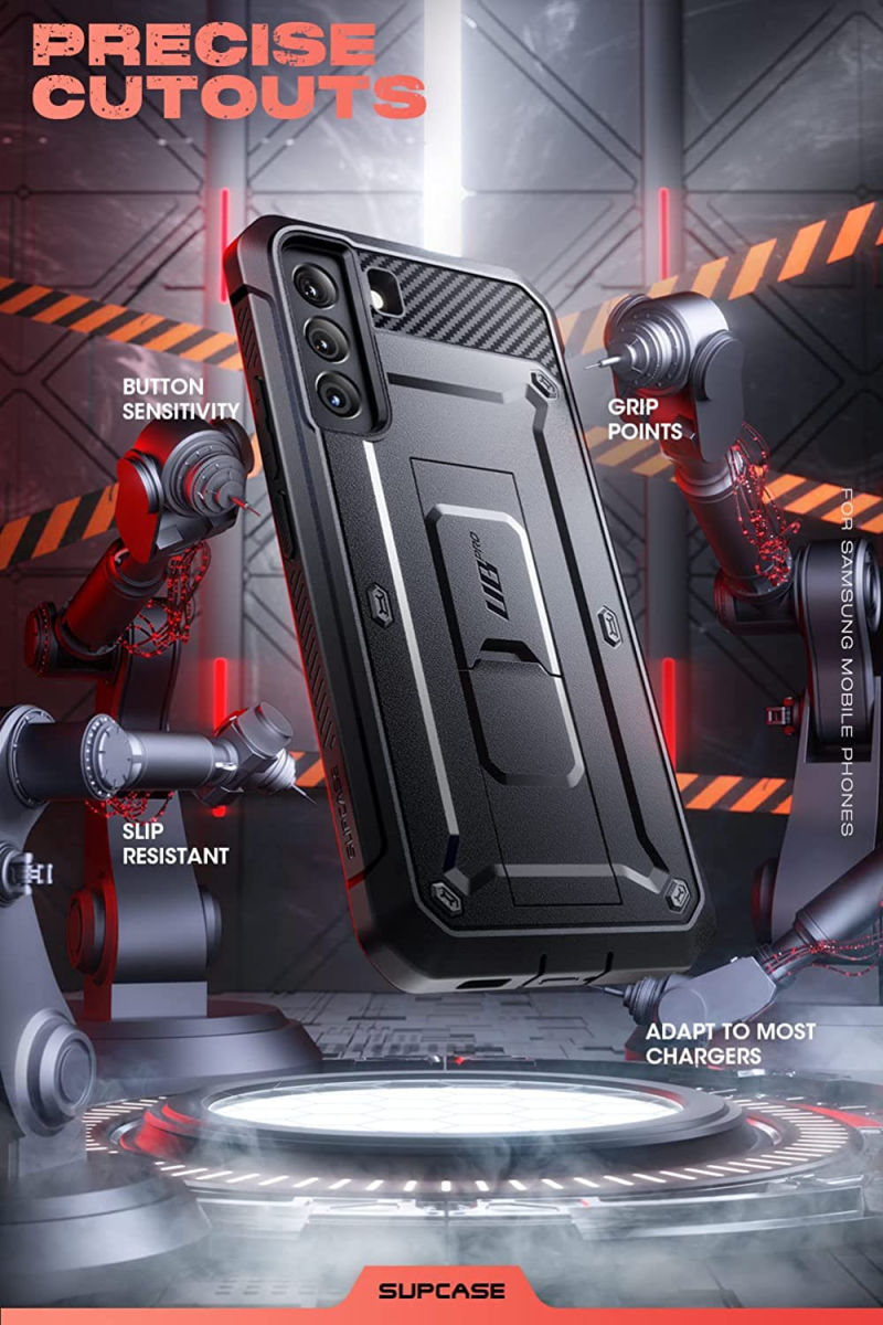 SUPCASE UB Pro Samsung Galaxy S22 Hoesje Schokbestendig Zwart afbeelding 9