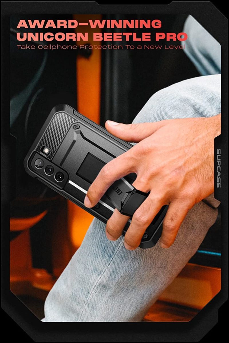 SUPCASE UB Pro Samsung Galaxy S22 Hoesje Schokbestendig Zwart afbeelding 10