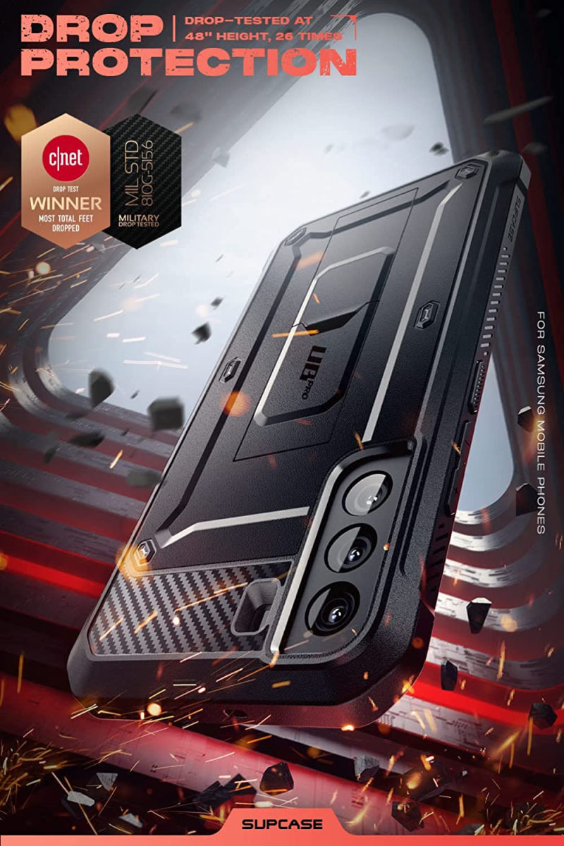 SUPCASE UB Pro Samsung Galaxy S22 Plus Hoesje Schokbestendig Zwart afbeelding 3