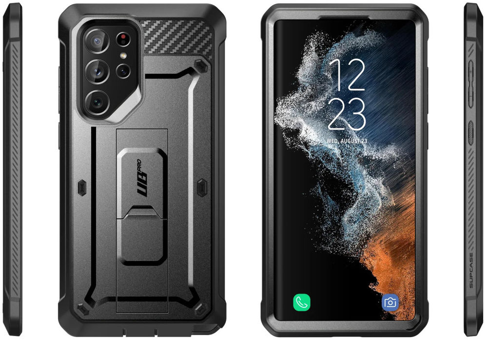 SUPCASE UB Pro Samsung Galaxy S22 Ultra Hoesje Schokbestendig Zwart afbeelding 11