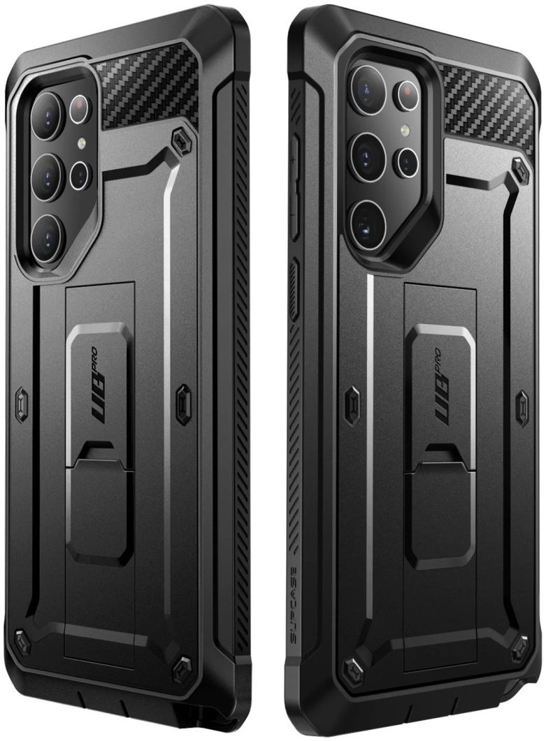 SUPCASE UB Pro Samsung Galaxy S22 Ultra Hoesje Schokbestendig Zwart afbeelding 2