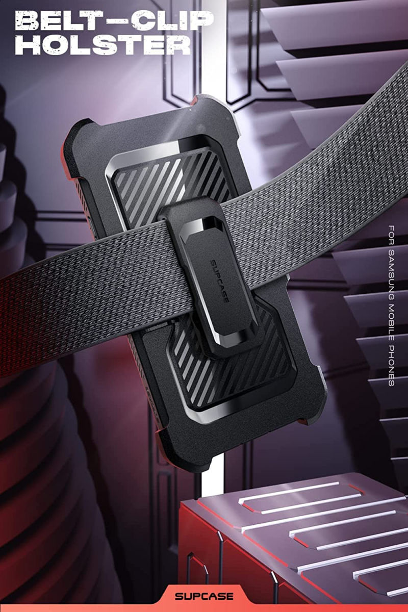 SUPCASE UB Pro Samsung Galaxy S22 Ultra Hoesje Schokbestendig Zwart afbeelding 6