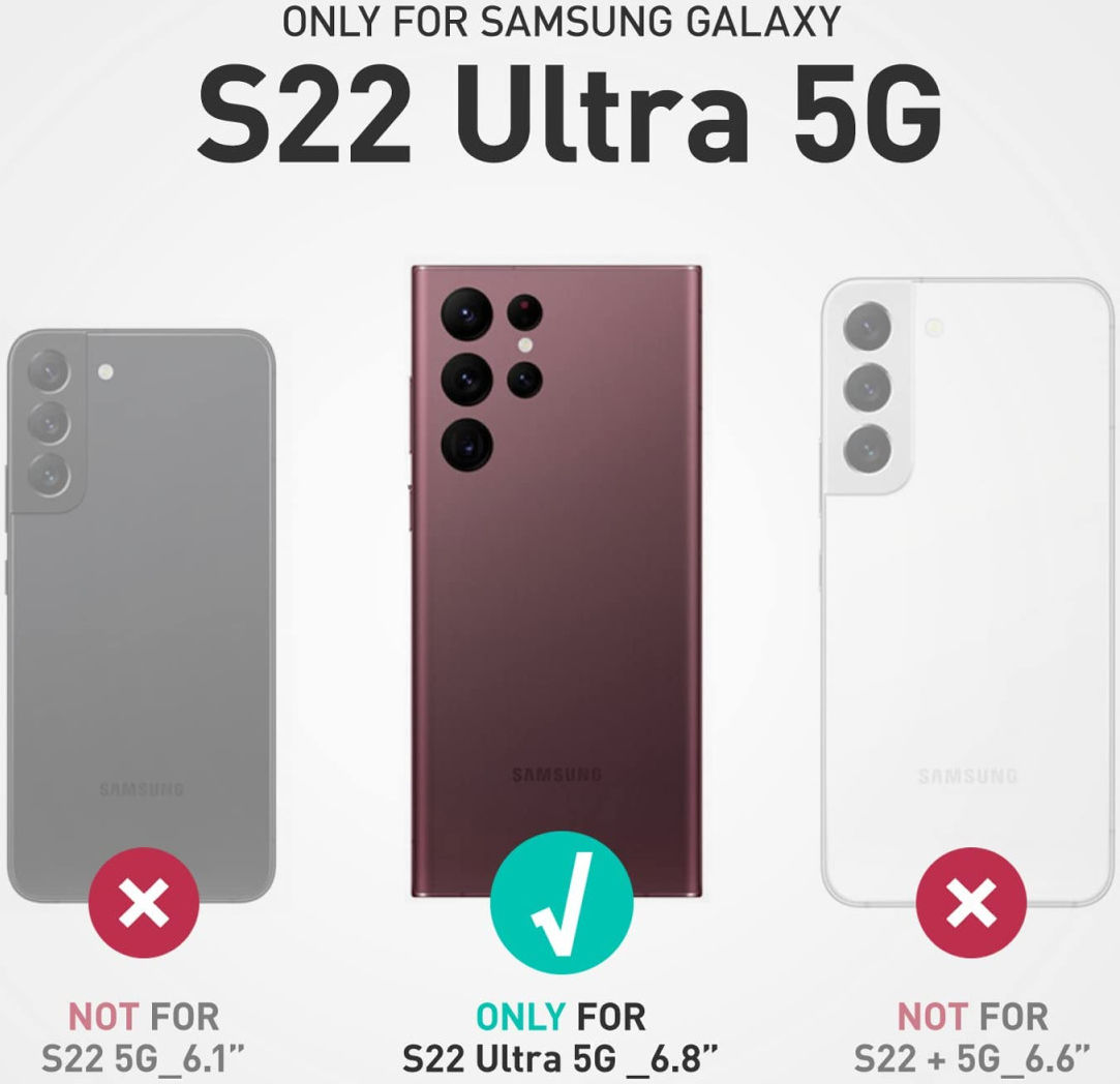 SUPCASE UB Pro Samsung Galaxy S22 Ultra Hoesje Schokbestendig Zwart afbeelding 10