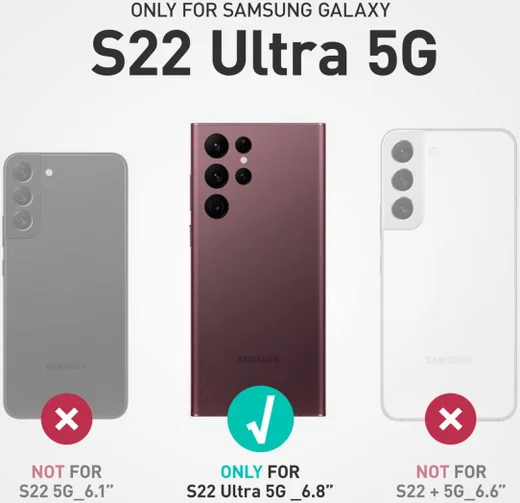SUPCASE UB Pro Samsung Galaxy S22 Ultra Hoesje Schokbestendig Zwart afbeelding 10