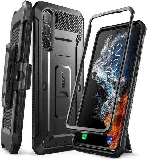 SUPCASE UB Pro Samsung Galaxy S23 Hoesje Full Protect Stand Zwart afbeelding 1