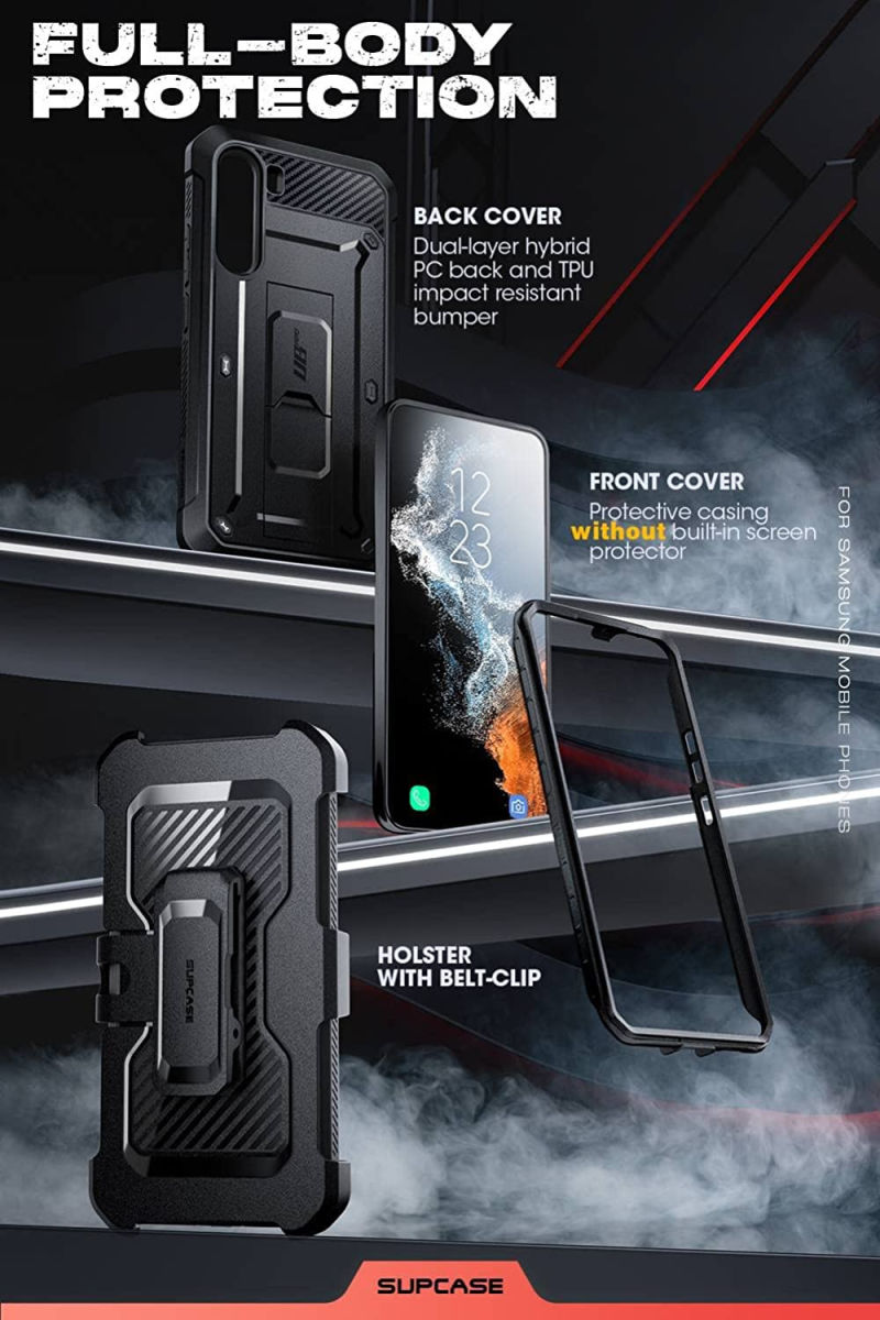 SUPCASE UB Pro Samsung Galaxy S23 Hoesje Full Protect Stand Zwart afbeelding 4