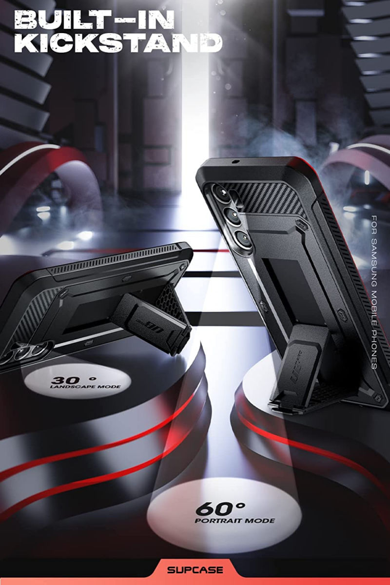 SUPCASE UB Pro Samsung Galaxy S23 Hoesje Full Protect Stand Zwart afbeelding 5