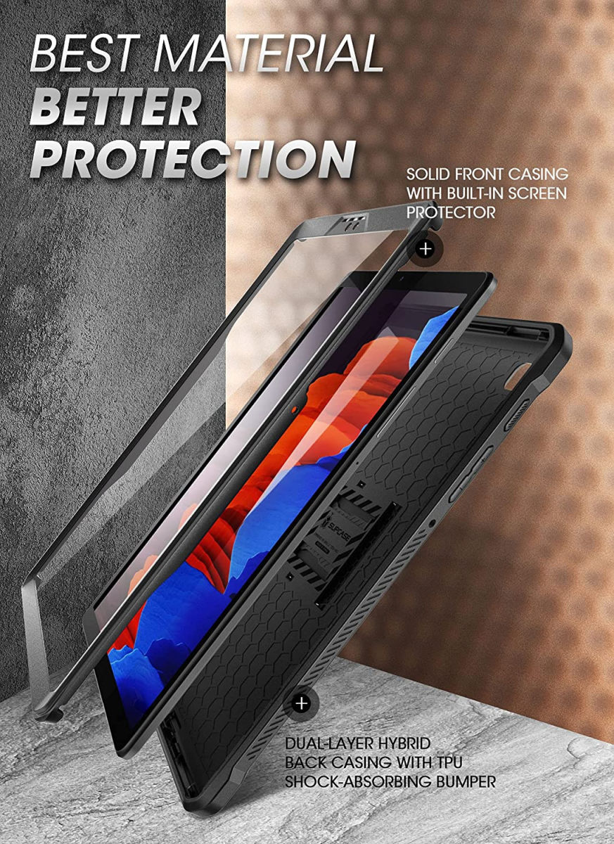 SUPCASE UB Pro Samsung Galaxy Tab A7 Lite Hoes Full Protect Zwart afbeelding 4