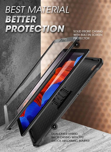 SUPCASE UB Pro Samsung Galaxy Tab A7 Lite Hoes Full Protect Zwart afbeelding 4
