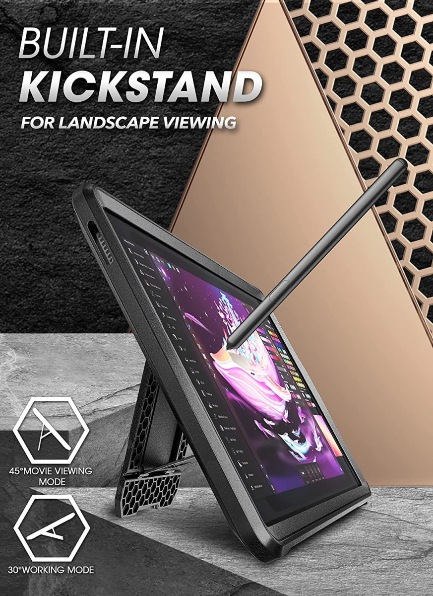 SUPCASE UB Pro Samsung Galaxy Tab A7 Lite Hoes Full Protect Zwart afbeelding 5