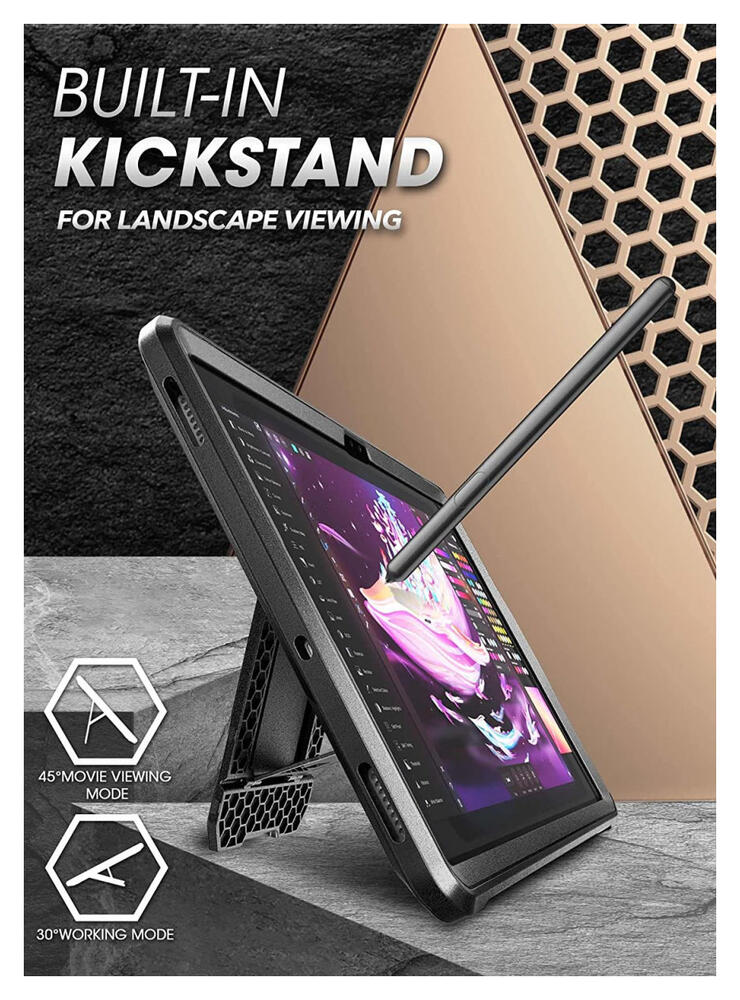 SUPCASE UB Pro Samsung Galaxy Tab S8 Ultra Hoes Full Protect Zwart afbeelding 5