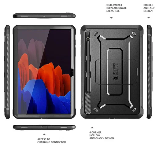 SUPCASE UB Pro Samsung Galaxy Tab S8 Ultra Hoes Full Protect Zwart afbeelding 8