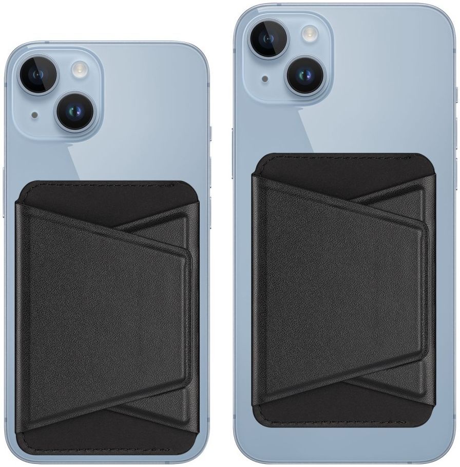Dux Ducis Magnetische Wallet MagSafe Kaarthouder met Standaard Zwart afbeelding 9