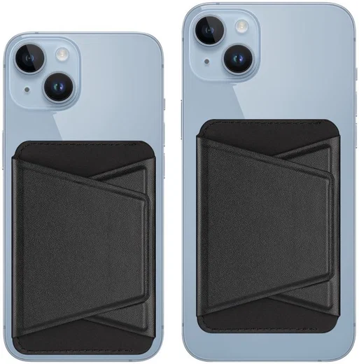 Dux Ducis Magnetische Wallet MagSafe Kaarthouder met Standaard Zwart afbeelding 9