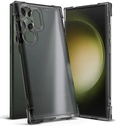 Ringke Fusion Bumper Samsung Galaxy S23 Ultra Hoesje Matte Zwart afbeelding