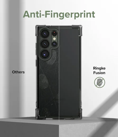 Ringke Fusion Bumper Samsung Galaxy S23 Ultra Hoesje Matte Zwart afbeelding 6