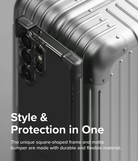 Ringke Fusion Bumper Samsung Galaxy S23 Ultra Hoesje Matte Zwart afbeelding 7