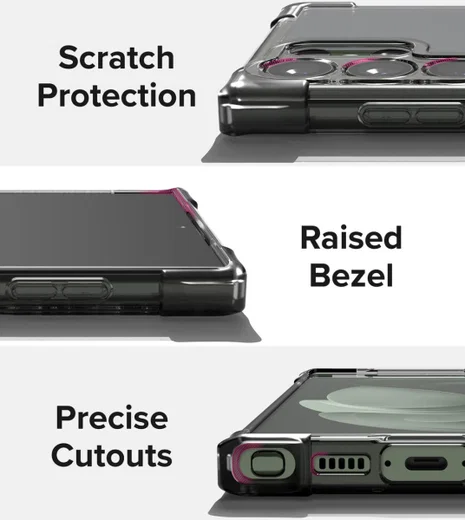 Ringke Fusion Bumper Samsung Galaxy S23 Ultra Hoesje Matte Zwart afbeelding 9