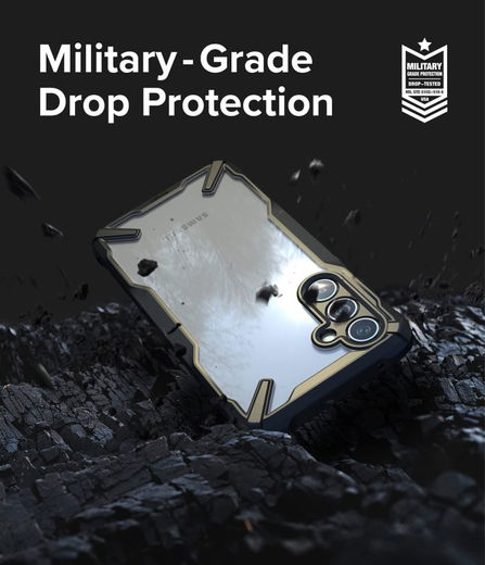 Ringke Fusion X Samsung Galaxy A54 Hoesje Back Cover Transparant Zwart afbeelding 3