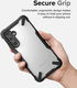 Ringke Fusion X Samsung Galaxy A54 Hoesje Back Cover Transparant Zwart afbeelding 5