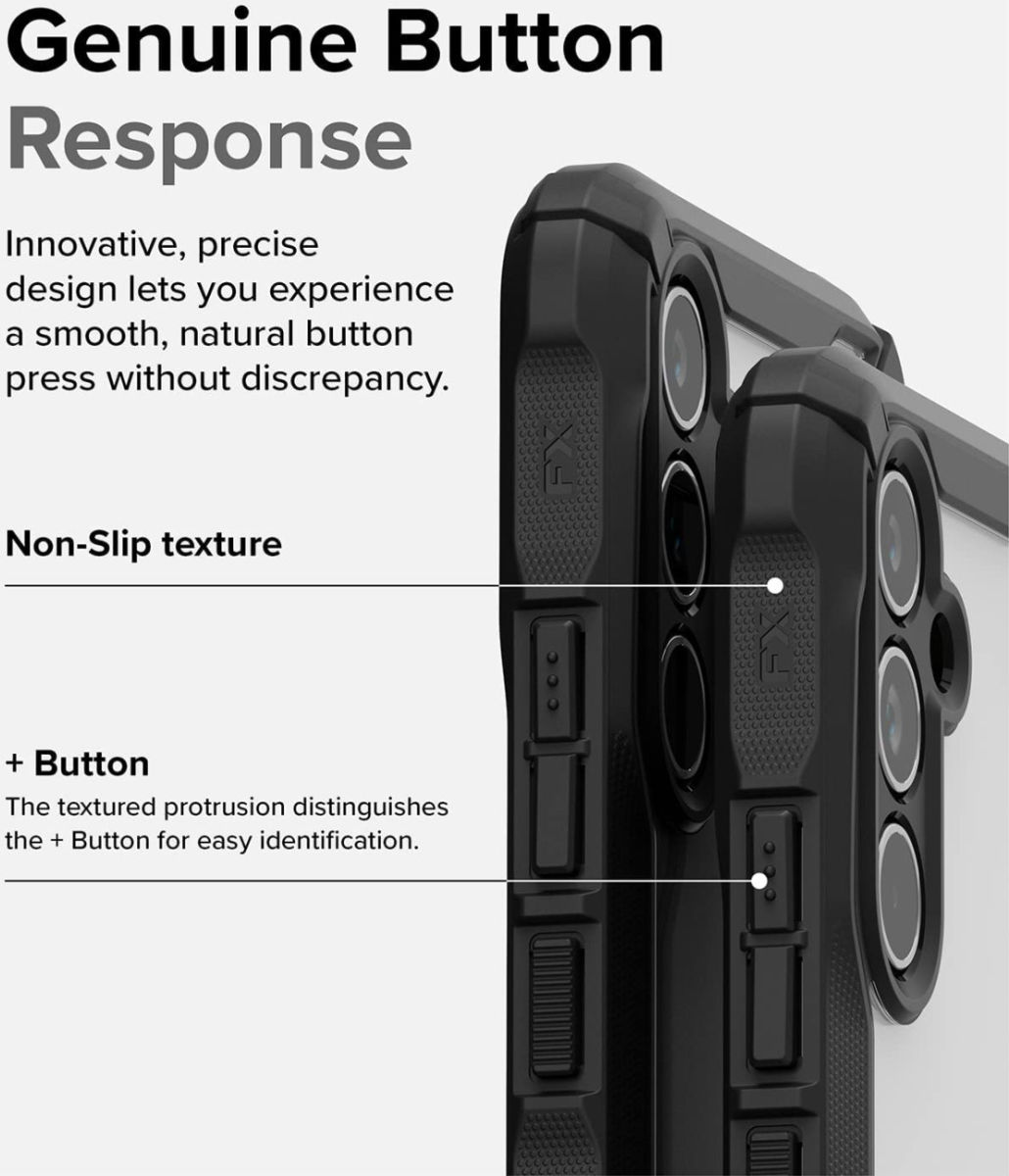 Ringke Fusion X Samsung Galaxy A54 Hoesje Back Cover Transparant Zwart afbeelding 8